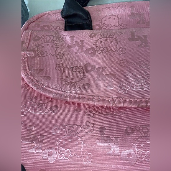 Hello Kitty Embossed Pink Crossbody Messenger Bag Laptop - Picture 6 of 10